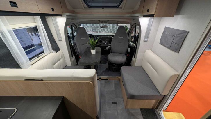 The L-shaped lounge in the Joa 75QB