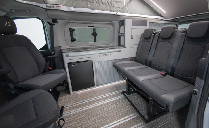 The bench seating in the P12+