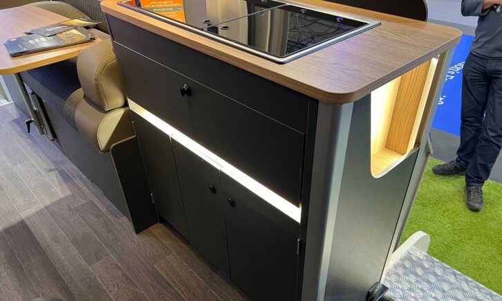 The kitchen in the Endeavour E62