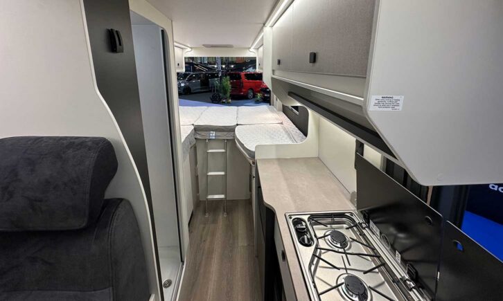 The fixed single beds in the 1200 SLT