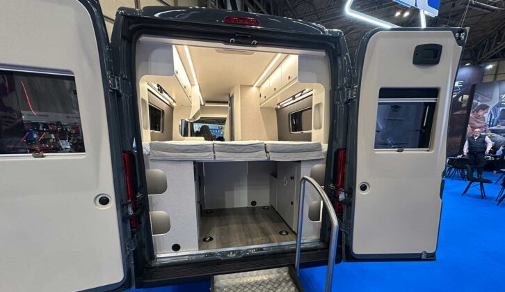 The rear storage area in the 1200 SLT