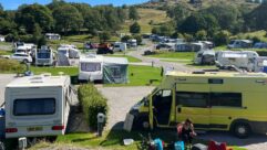 Vans pitched up at Park Cliffe
