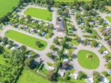 An aerial view of Old Oaks