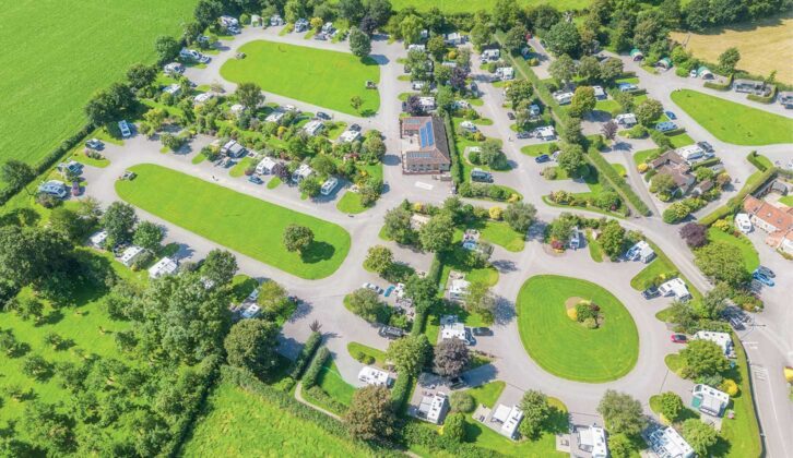 An aerial view of Old Oaks