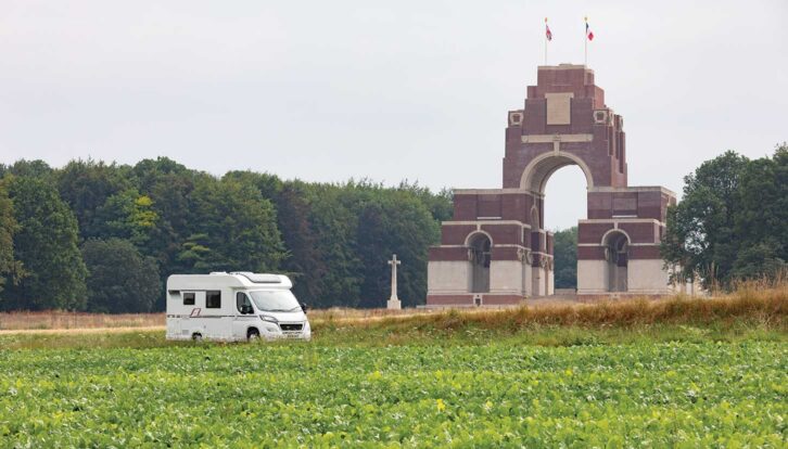 A motorhome by the Somme