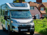 An Auto-Sleepers motorhome on a road