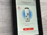 The handset controlling the system