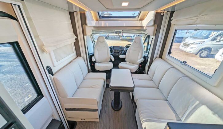 The lounge in the Kea Kompact 55