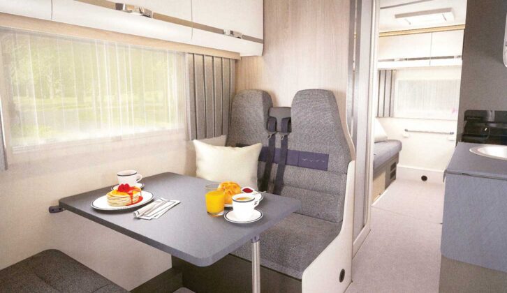 The seating in the 475