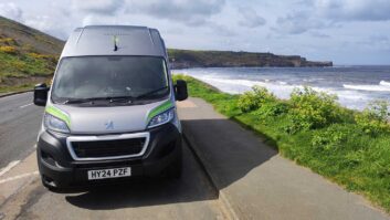 A campervan at Sandsend