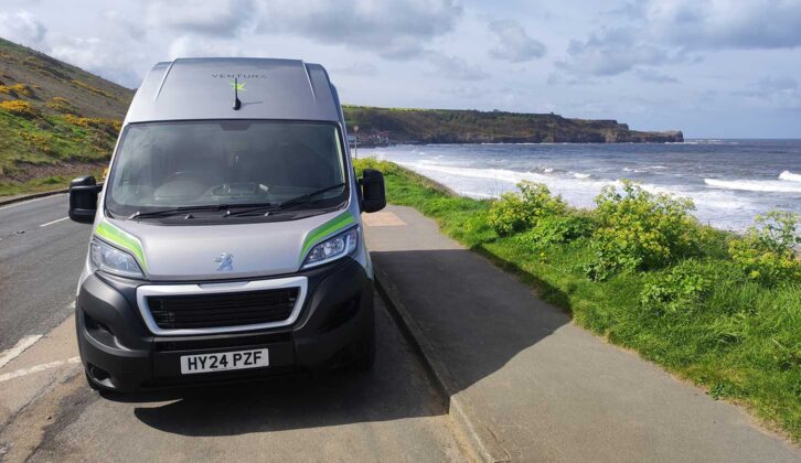 A campervan at Sandsend