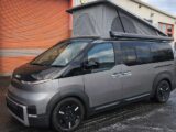 An AI-generated image from Wellhouse Leisure of the electric campervan