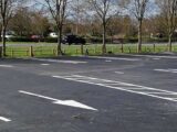 The resurfaced car park