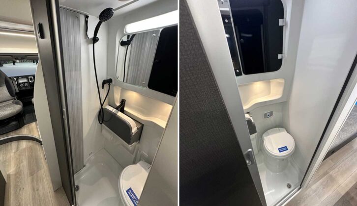 The washroom in the 1200 RL