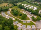 The overnight parking area at Fineshade Wood