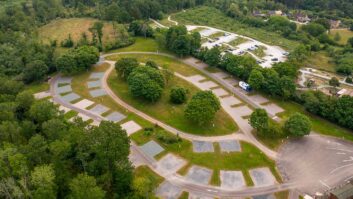 The overnight parking area at Fineshade Wood