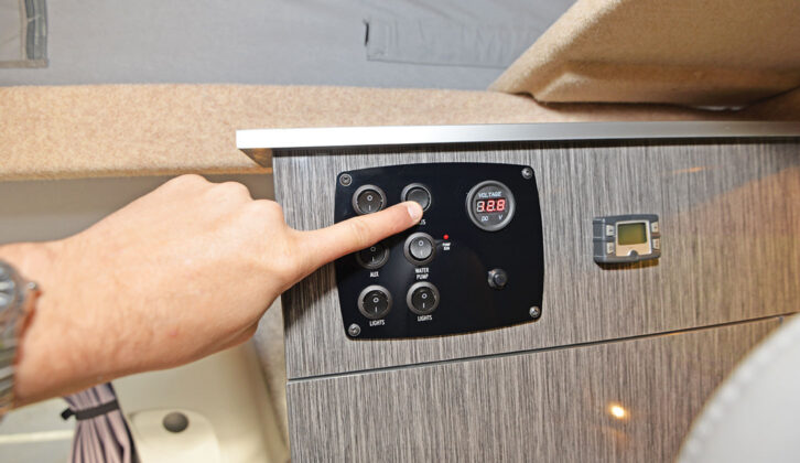Looking at the control panel