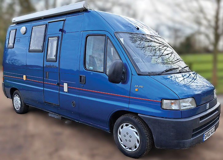The Manhattan Motorcoaches Tardis showing the offside