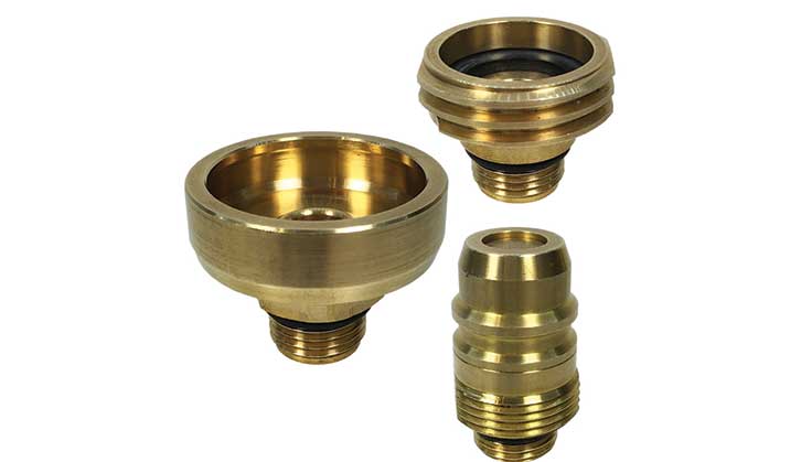 Range of adaptors for Gaslow bottles