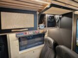 The overhead lockers in the campervan