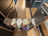 The kitchen's slide-out rack