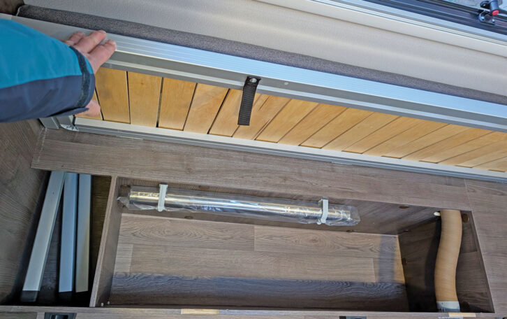 The underseat storage