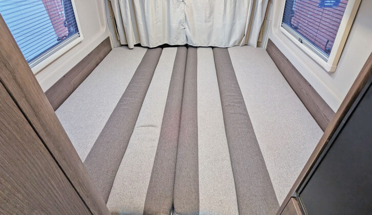 The double bed at the back