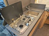 The kitchen in the Malibu