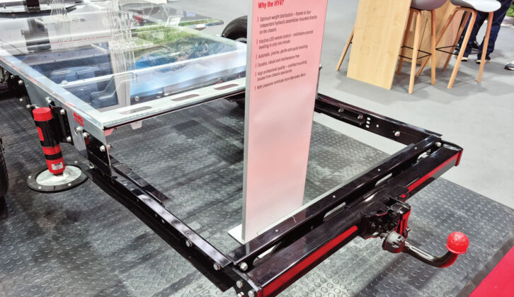A trailer integrated with an Al-Ko chassis
