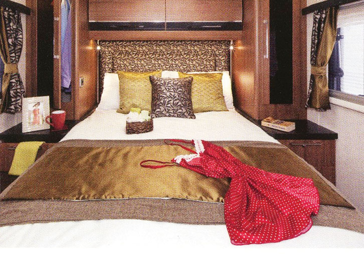 One of the island beds