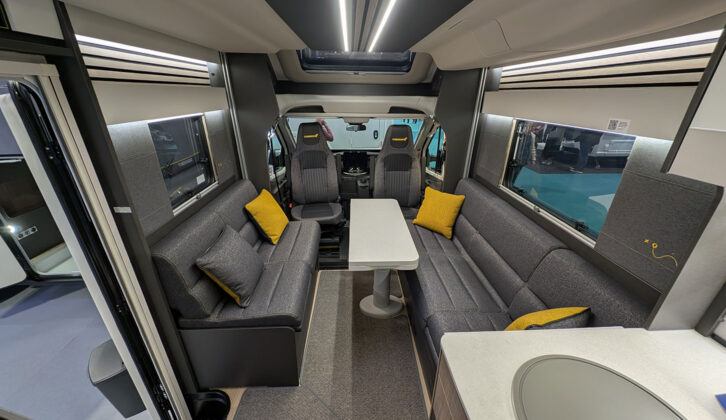 The front lounge in the 540