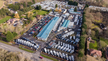 An aerial view of Yorkshire Caravans and Motorhomes Ltd
