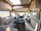 The cab seats swivelled round and facing the parallel seating in the Frankia F-Line 640 SD
