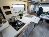 The kitchen in the Frankia Titan 790 GDW