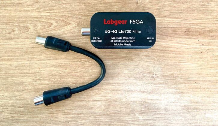 The 5G-4G LTE filter out of its packaging