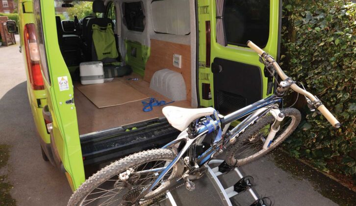 An Atera Strada DL on the back of a campervan