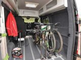 Built-in floor rails in an Auto Campers Ford Transit Custom Day Van