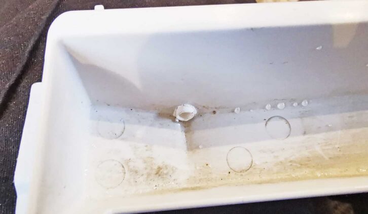 Two-part epoxy resin was used to bond it