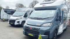 Burstner motorhomes on the Venture forecourt