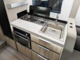 The kitchen in the DL