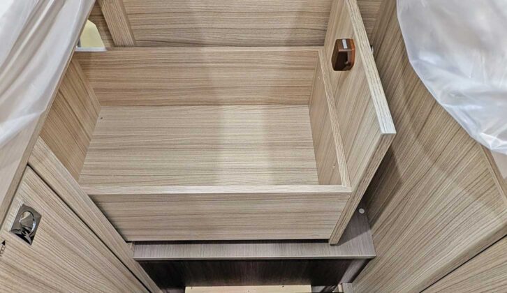 A drawer under the bed