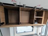 The kitchen's overhead lockers