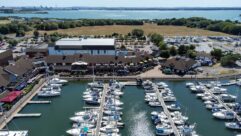 An aerial view of Port Solent
