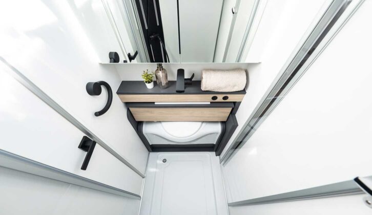 The washroom in the Neo