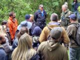 Ray Mears leading the trail
