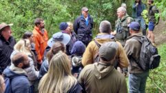 Ray Mears leading the trail