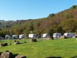 The caravan park at the Dan-yr-Ogof at the National Showcaves Centre for Wales