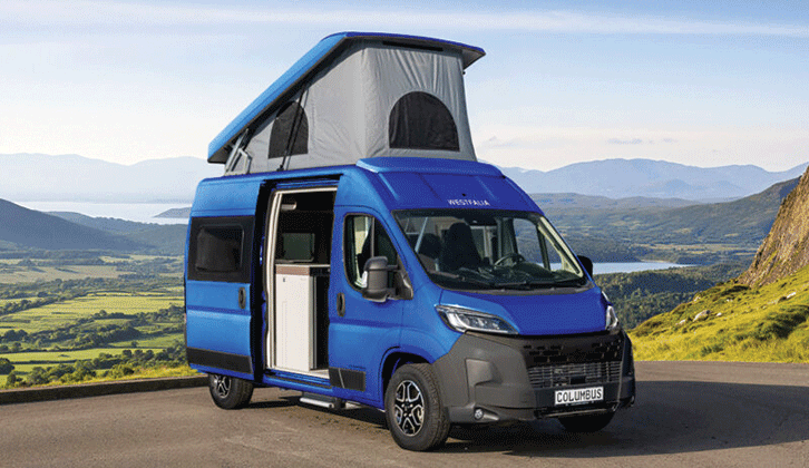 The 2026 model with its roof raised