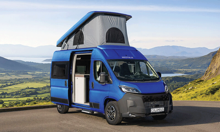 The 2026 model with its roof raised