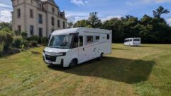A 2027 Pilote A-class parked up on grass